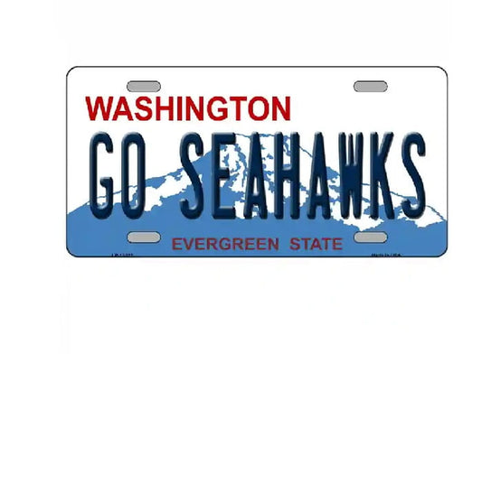 Go Seahawks License Plate