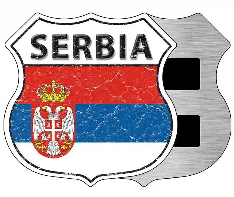 Serbia Highway Shield Magnet