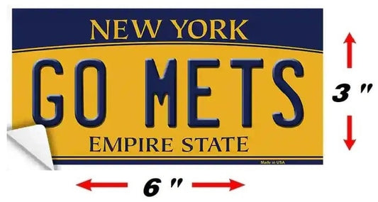 Size Go Mets Bumper Sticker