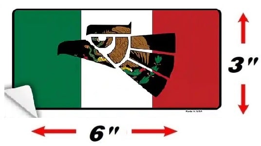 Mexico Eagle Flag Novelty Sticker Decal