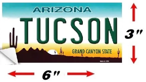 Size O Tucson Grand Canyon State Bumper Sticker