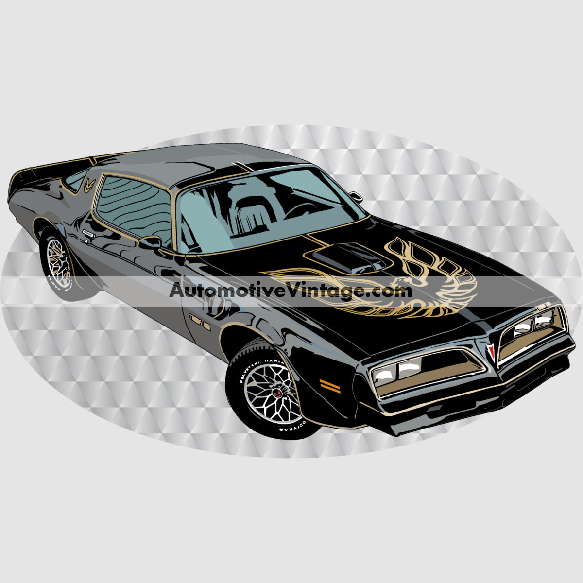Smokey and the Bandit Pontiac Trans Am Famous Car Chest Logo T-shirt