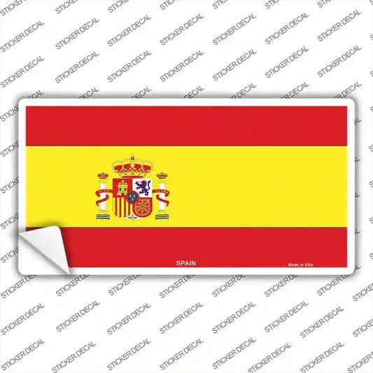 Spanish Flag Novelty Sticker Decal