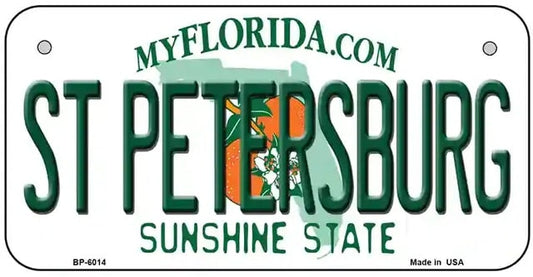 St. Petersburg Florida Bicycle License Plate