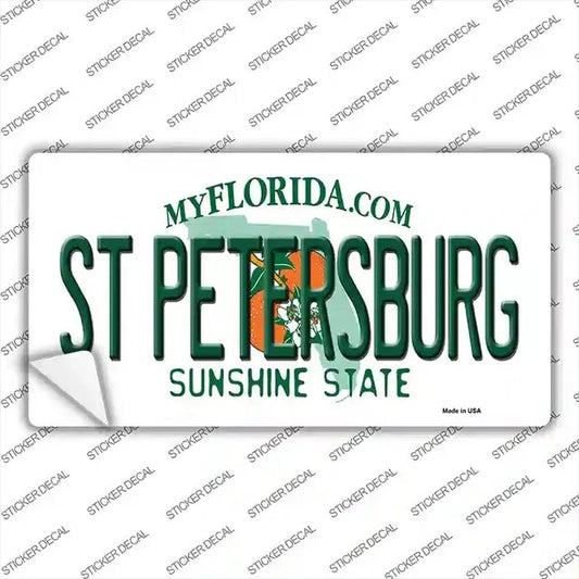 St. Petersburg Florida Peel and Stick Bumper Sticker