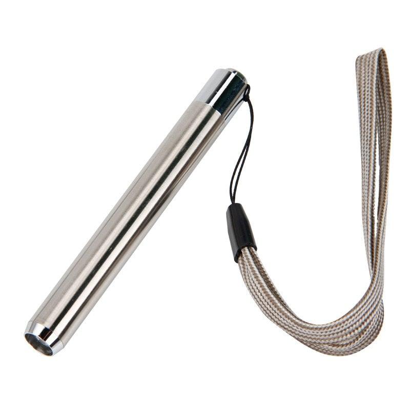 Stainless Steel Mini Pocket UV Black Light Flashlight Led Lamp Portable Flashlight Ultraviolet Pen Lights For Leak Pet Urine Bed Bug  Dry Stain & Dye Detector Marker Checker Detection