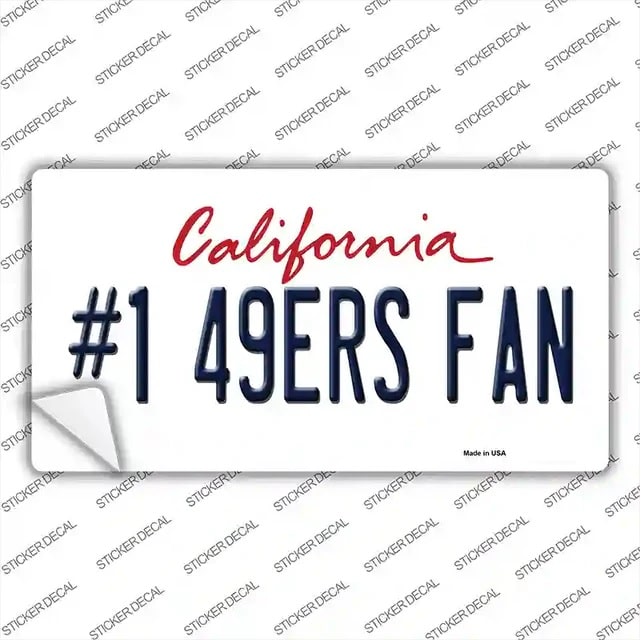 # 1 49ers Fan Sticker Decal
Info
