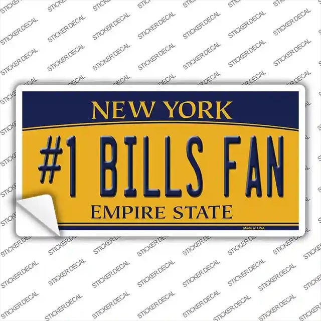 #1 Bills Fan Sticker Decal