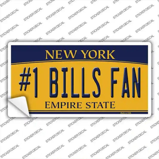 #1 Bills Fan Sticker Decal