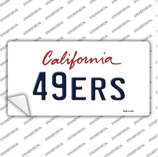 California 49ers Sticker Decal