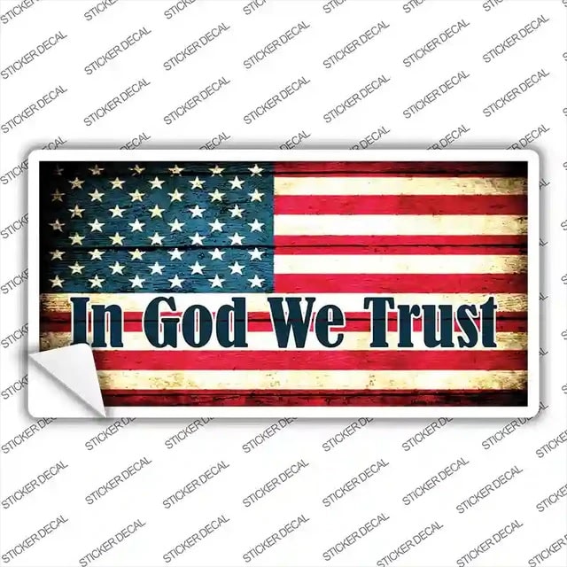 In God We Trust Novelty Sticker Decal