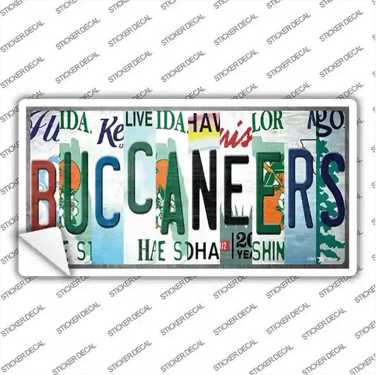 Buccaneers License Plate Sticker Decal