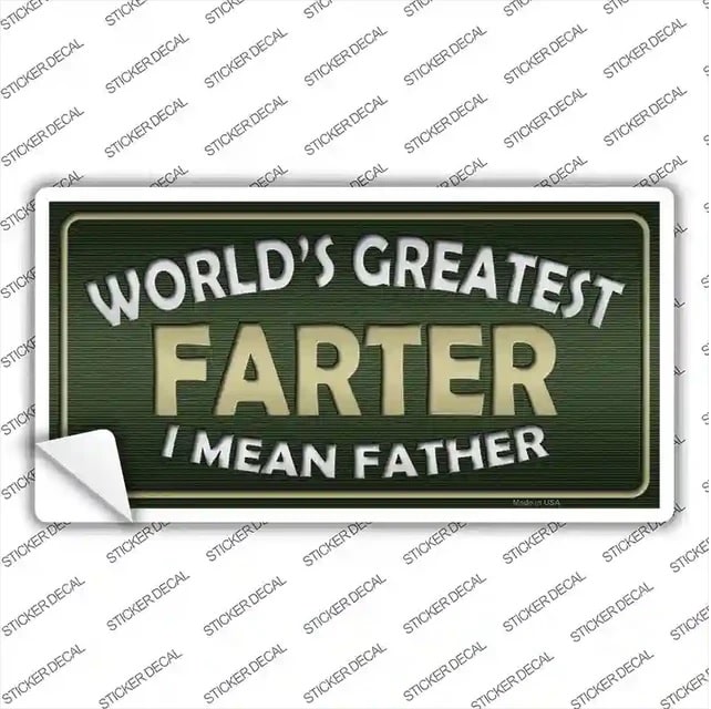 World's Greatest Farter Sticker