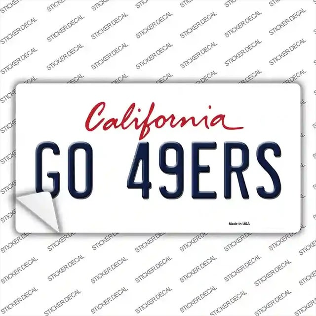 Go 49ers Fan Sticker Decal