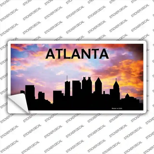 Atlanta Skyline Silhouette Sticker Decal