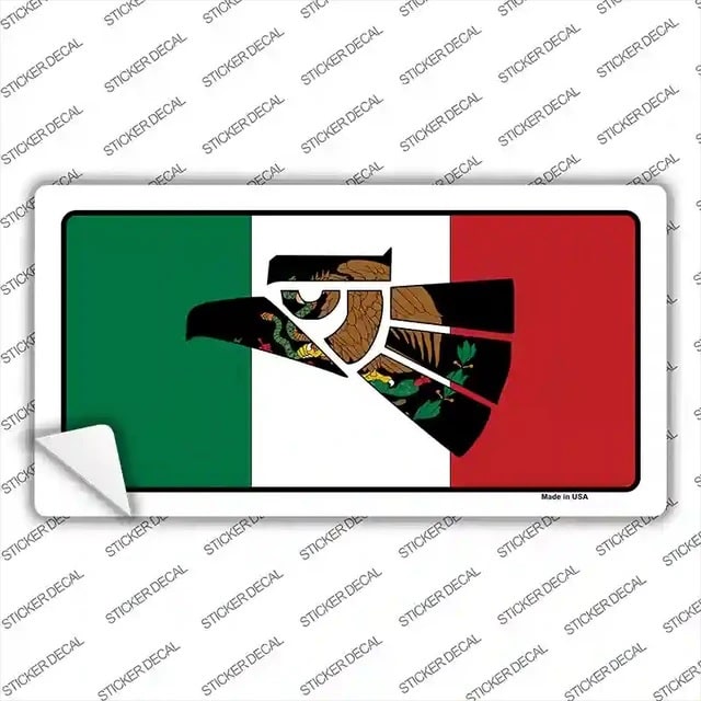 Mexico Eagle Flag Novelty Sticker Decal