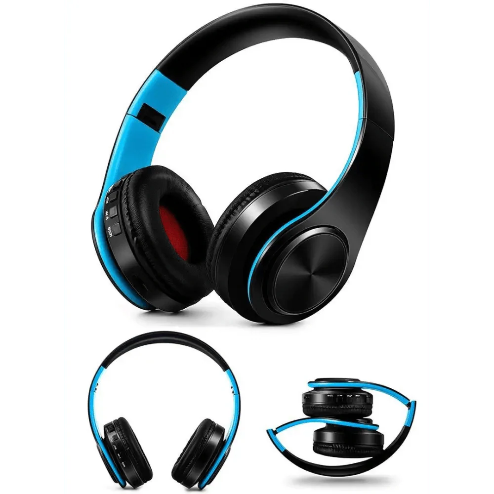 Stylish Wireless Bluetooth Headphone Stereo Headset Music Headset Foldable Wireless and Wired Stereo Headset Micro SD/TF FM For Cell Phone PC