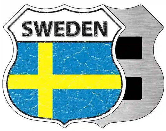 Sweden Highway Shield Magnet