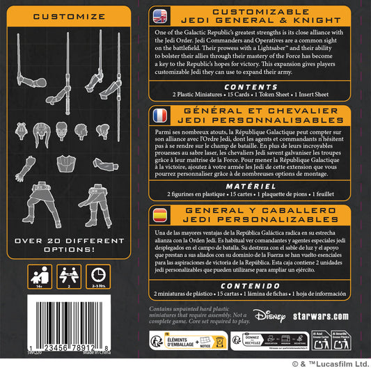 Star Wars Legion: Customizable Jedi General and Knight