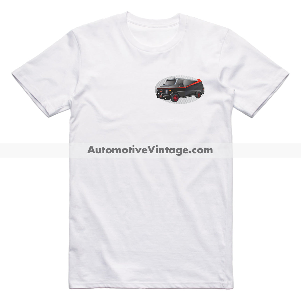 The "A" Team GMC Van Famous Car Chest Logo T-shirt