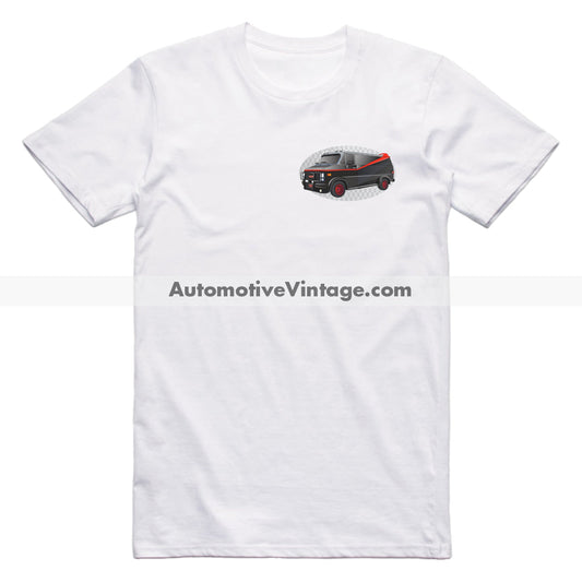 The "A" Team GMC Van Famous Car Chest Logo T-shirt