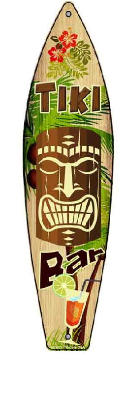 Tiki Bar Novelty Magnetic Surfboard Sign