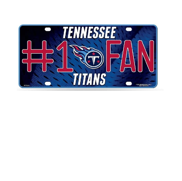 Tennessee Titans #1 Fan NFL Licensed Metal Novelty License Plate