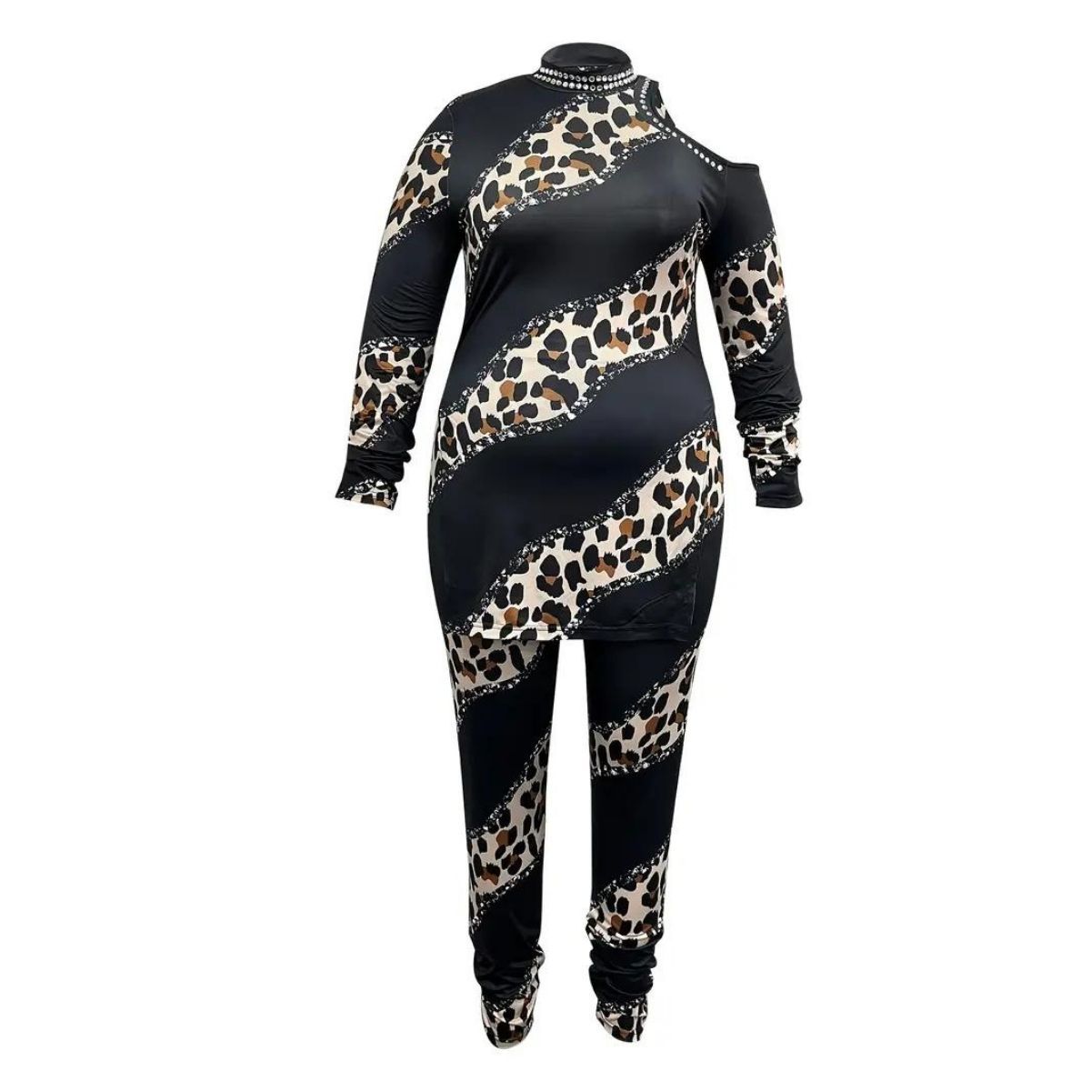 Leopard 2XL Top Pants Set