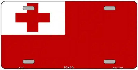 Tonga Flag Metal Novelty License Plate