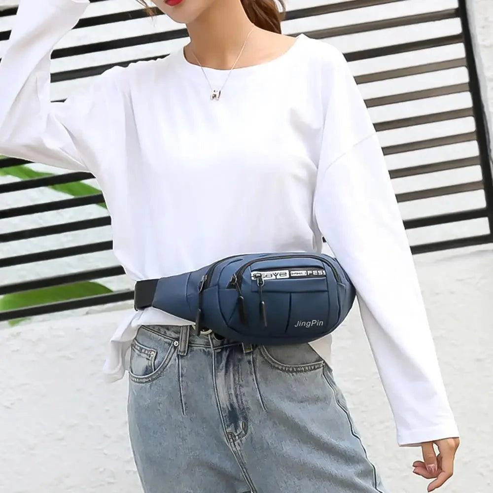 Trendy Waist Pouch Bag Hip Pack With Adjustable Straps for Casual Travel Hiking Running Outdoor Sports Classy Money Pouch Waist Bag