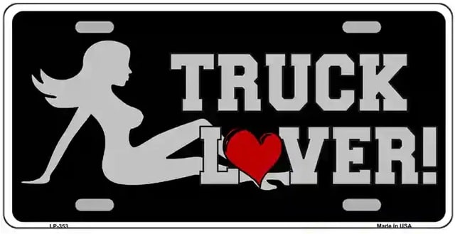 Truck Lover License Plate