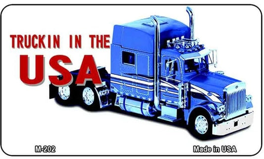 Trucking In The USA Refrigerator Magnet