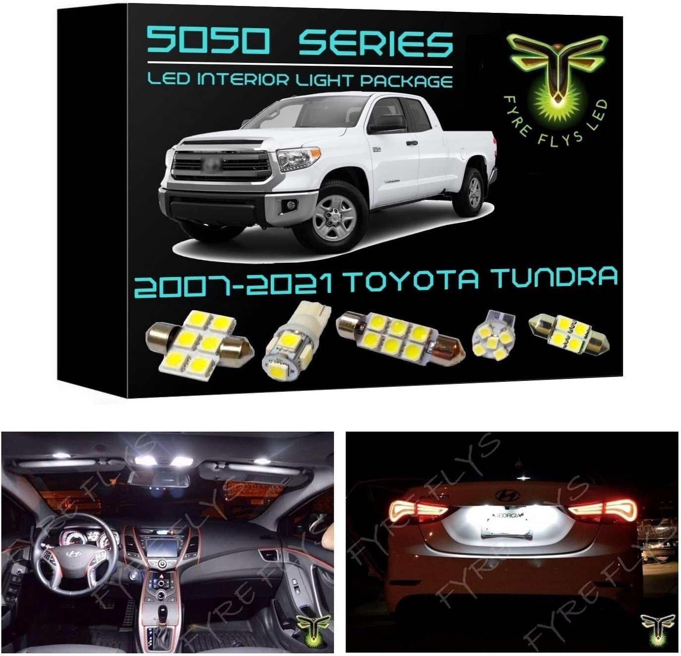 2007-2021 Toyota Tundra LED interior light kit 5050 Series