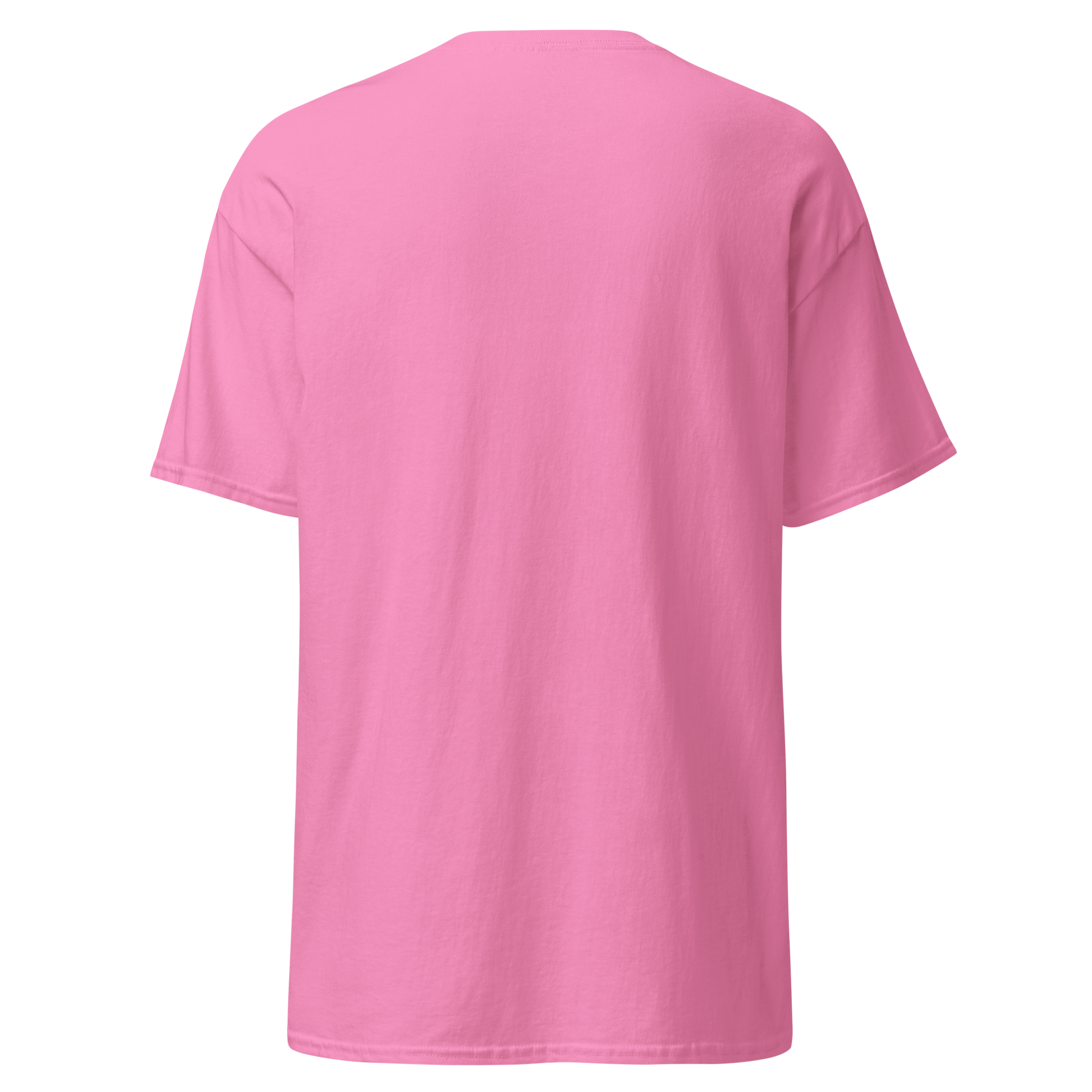 Pink t-shirt on a white background