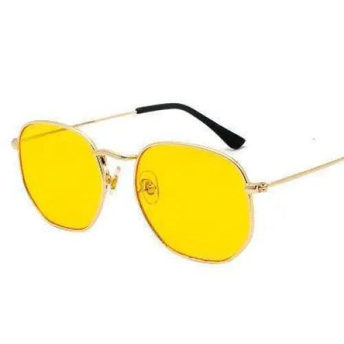 Unisex Luxury Summer Square Men Sunglasses UV400 Sun Glasses Women Metal Frame Glasses Ladies Eyewear