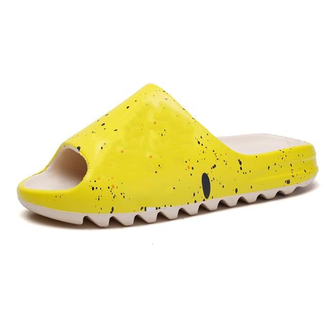 Unisex Slippers For Boy Girl Home Summer Women Home Flip Flops Soft Bottom Unisex Slides Beach EVA Open Toe Soft Slippers Non-Slip Soft Shower Spa Bath Pool Gym House Indoor Sandals