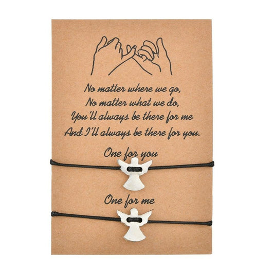 Unisex Vintage Silver Color Infinity Eight Sign Charm Bracelets For Friends Girls Women Wax Rope Soft Skin-friendly Rope Ankle Bracelets Handmade Adjustable Jewelry Bracelets