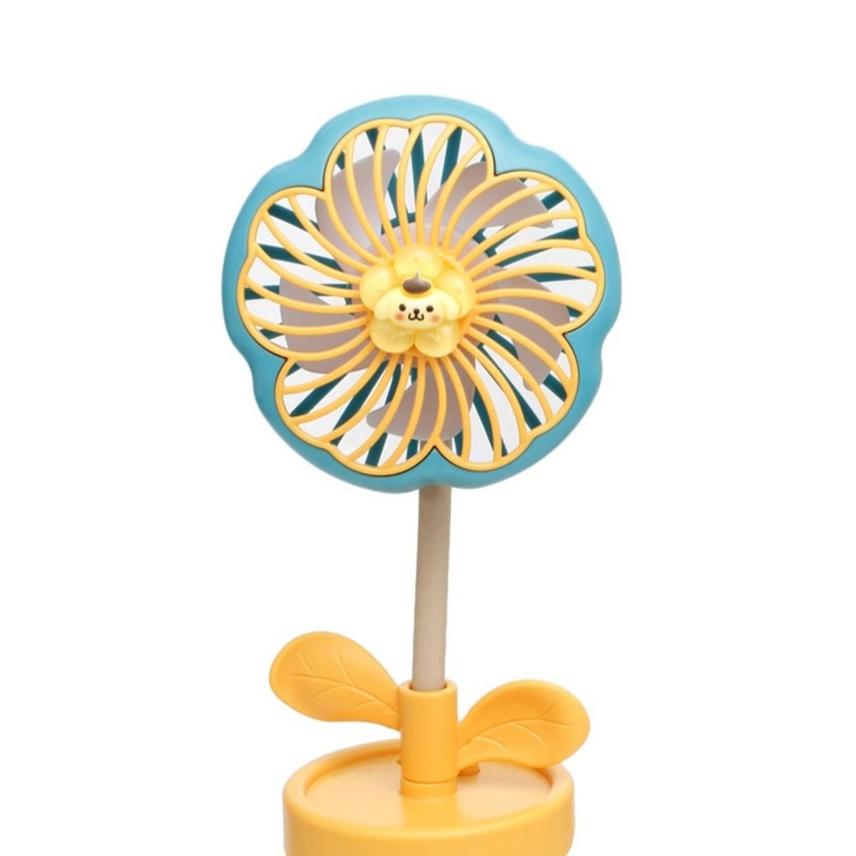 Portable Desk Fan Yellow Flower Pot Pompompurin