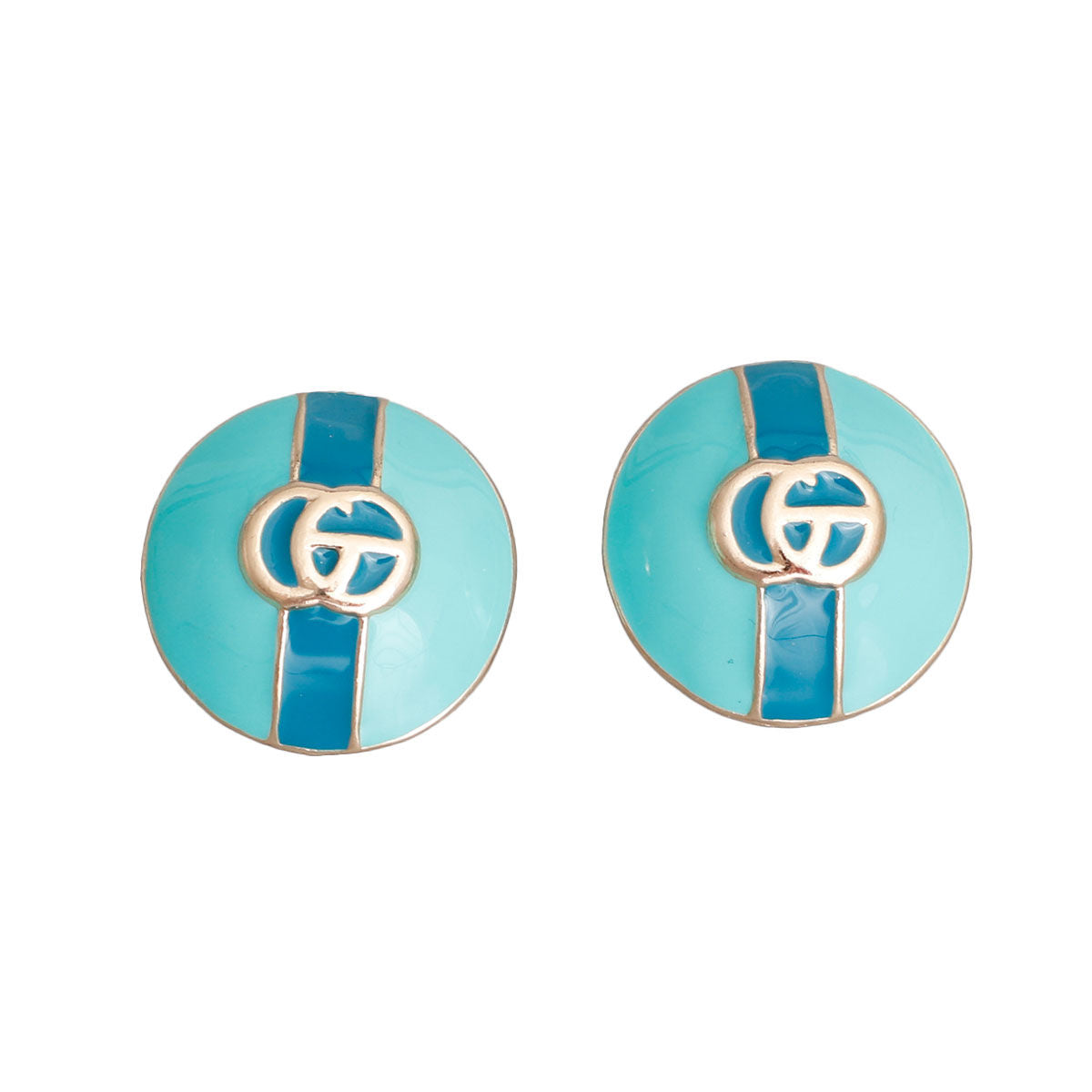 Pastel Seafoam Domed Studs - Bespoke Style