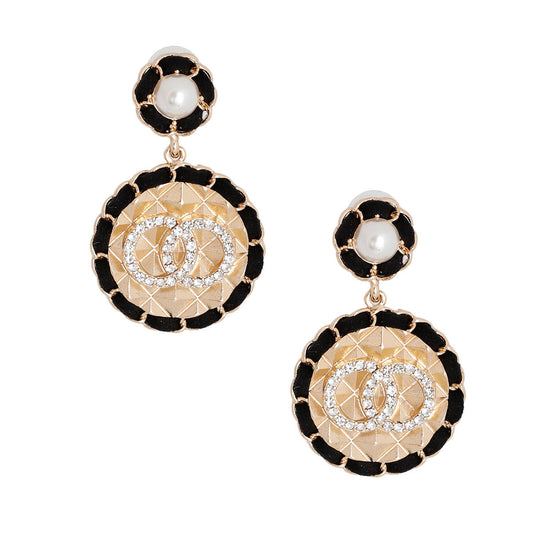 Elegant Onyx Rounds - Gold and Black