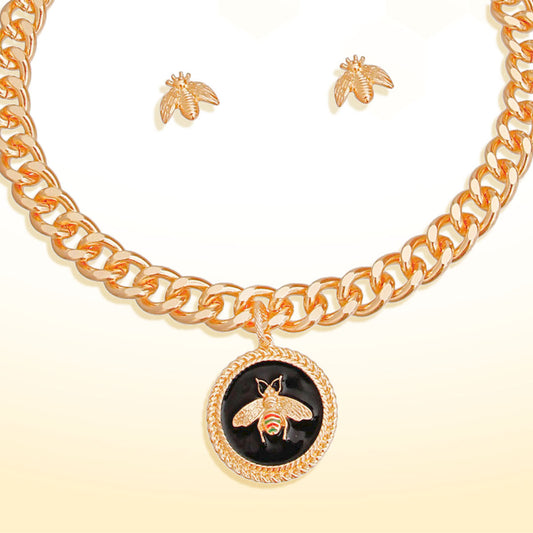 Bee Mine: Trendy Bee Charm Necklace