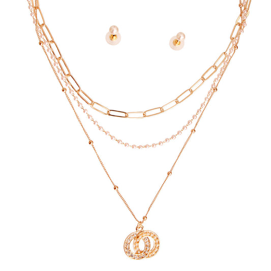 Triple Trouble: Logo Pearl Necklace