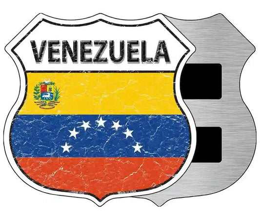 Venezuela Flag Highway Shield Magnet