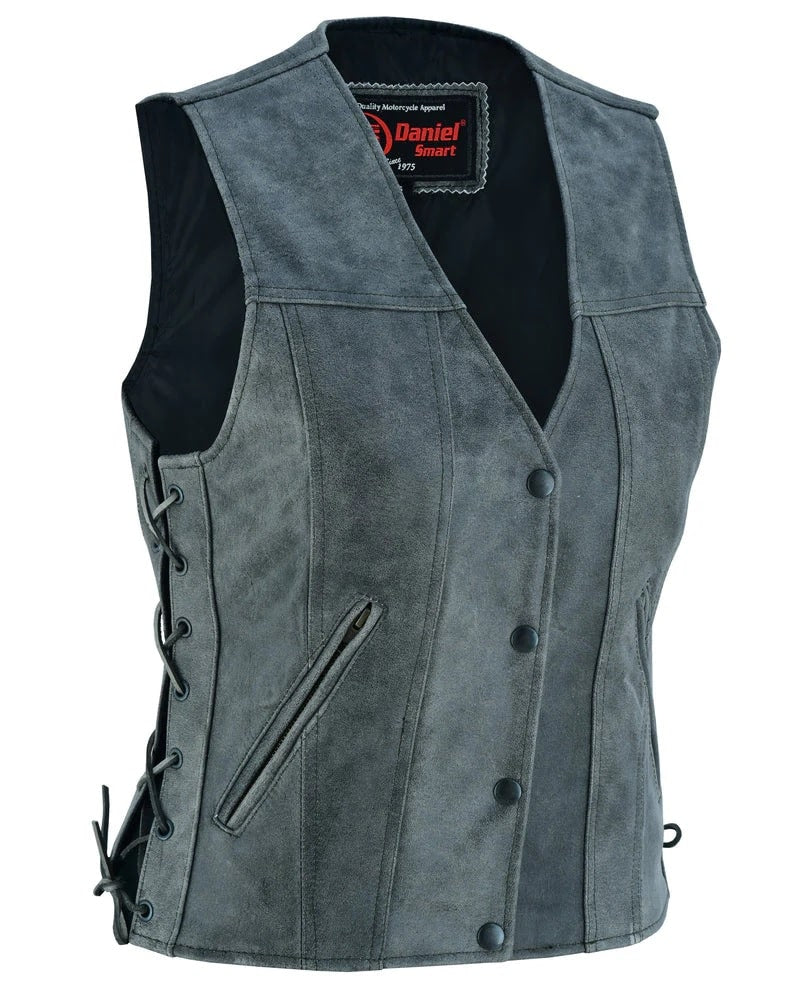 Daniel Smart Women's Gray Single Back Panel Concealed Carry Vest