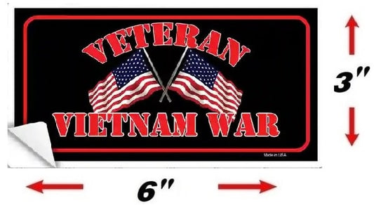 Vietnam War Veteran Bumper Sticker