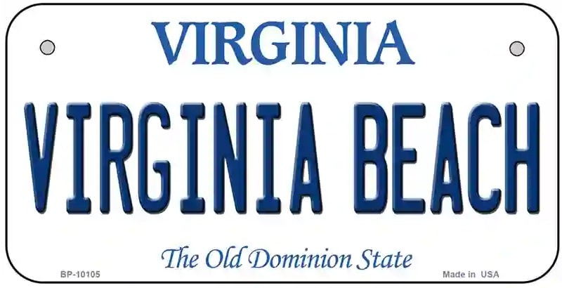 Virginia Beach Bicycle License Plate