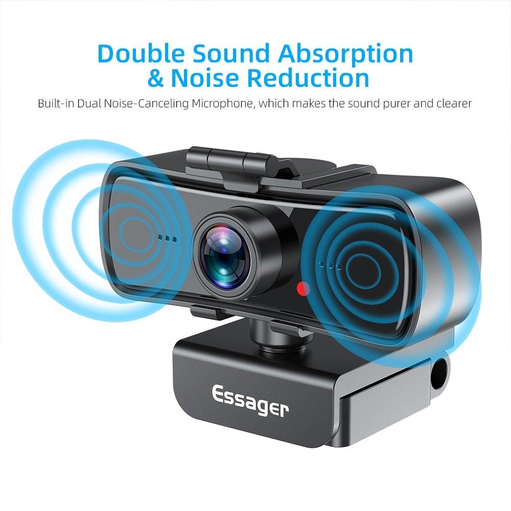 Webcam 2K Full HD Web Camera For PC Computer Laptop USB Web Cam With Microphone Autofocus WebCamera Conferencing and Video Calling