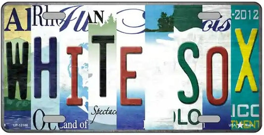 White Sox Strip Art Novelty License Plate