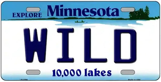 Wild Fan Novelty Minnesota Style License Plate