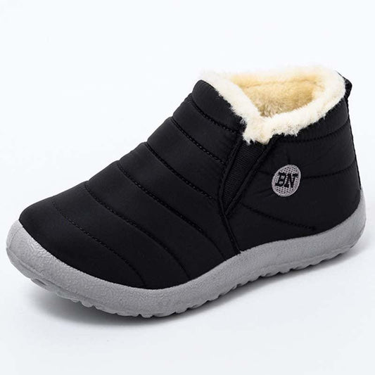 Winter Waterproof Shoes Men's Fashion Sneakers Outdoor Work Warm Shoes For Men Slip On Casual Comfortable Warm Outdoors Walking Waterproof Soft Shoes